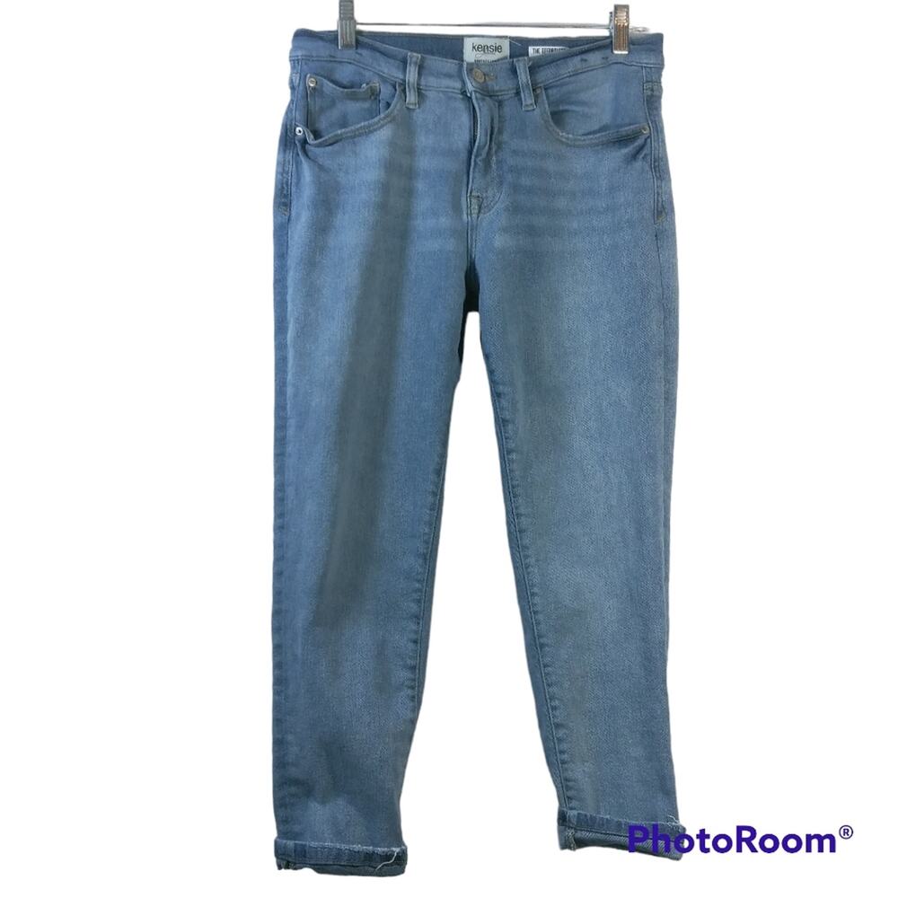 Kensie Jean's Blue Vintageluxe Effortless Skinny Crop Size 30